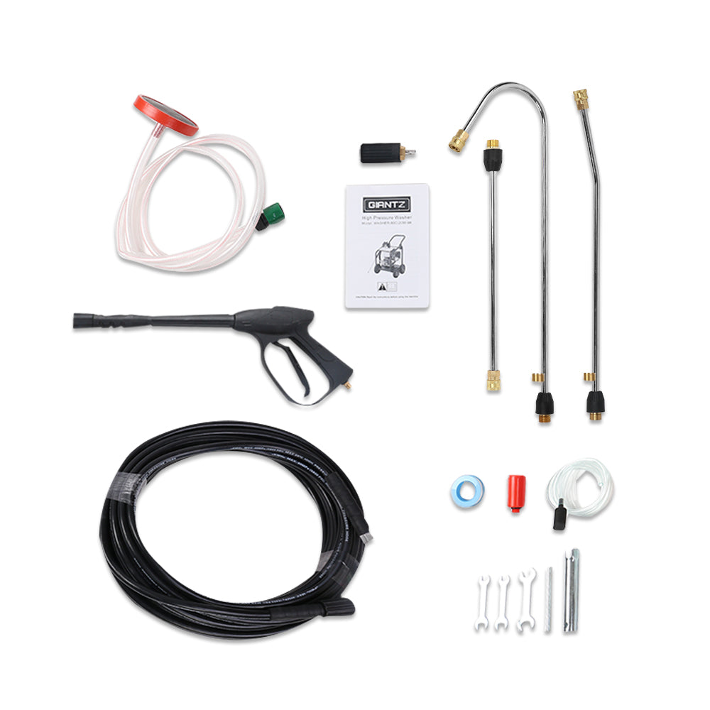 Giantz 4800PSI 20M Petrol High Pressure Cleaner Washer Water Jet Hose Gurney