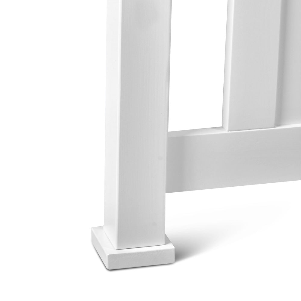 Double Size Wooden Bed Frame - White