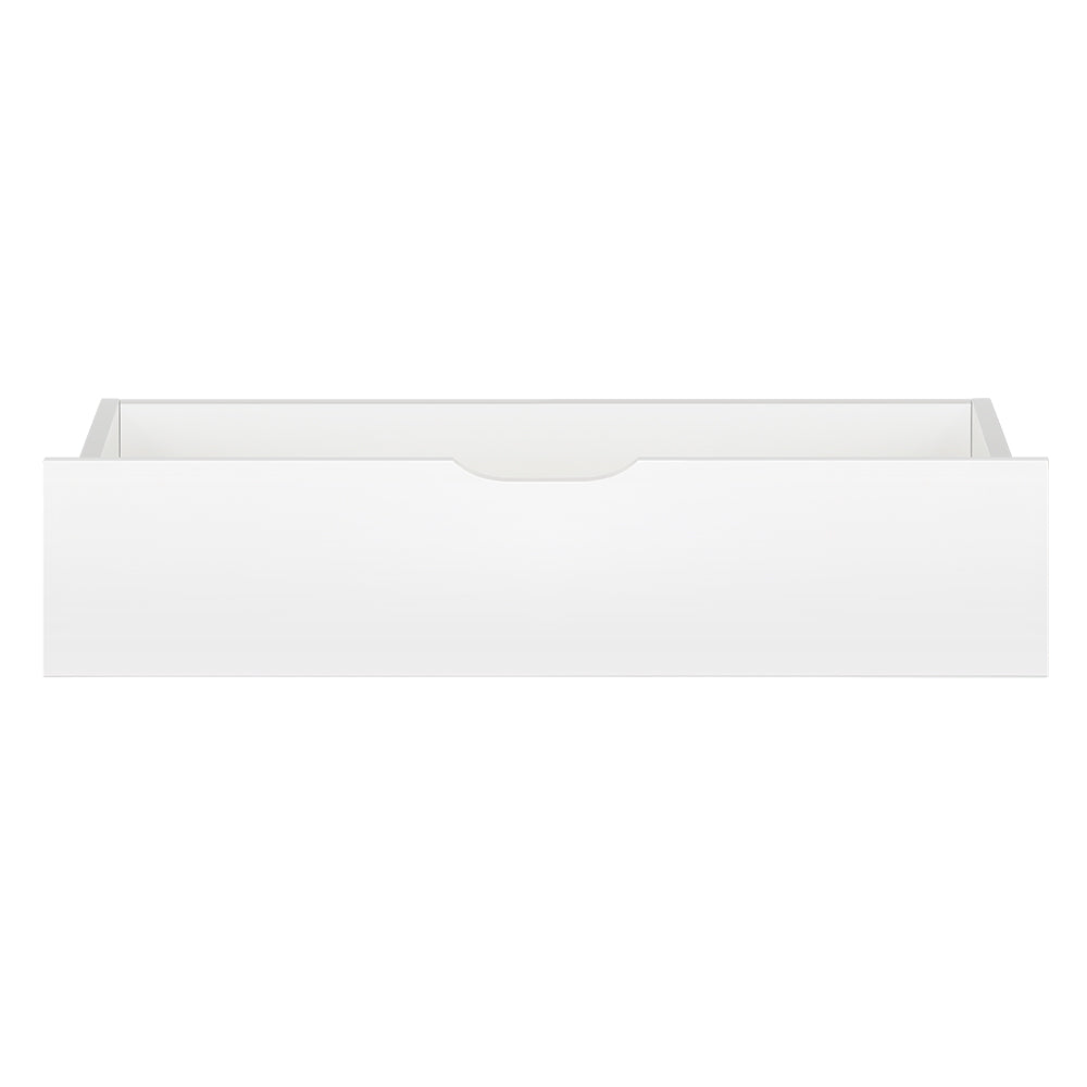 Artiss 2x Storage Drawers Trundle for Single Wooden Bed Frame Base Timber White