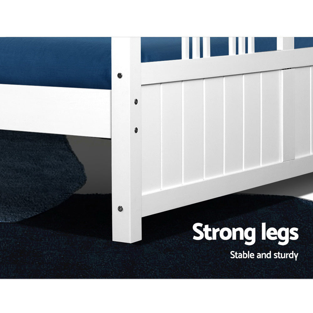 Artiss Wooden Bed Frame Queen Size Timber Kids Adults Mattress Bed Base EVA