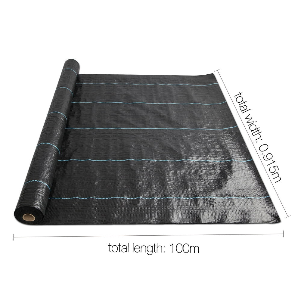 Instahut Weed Control Mat Black