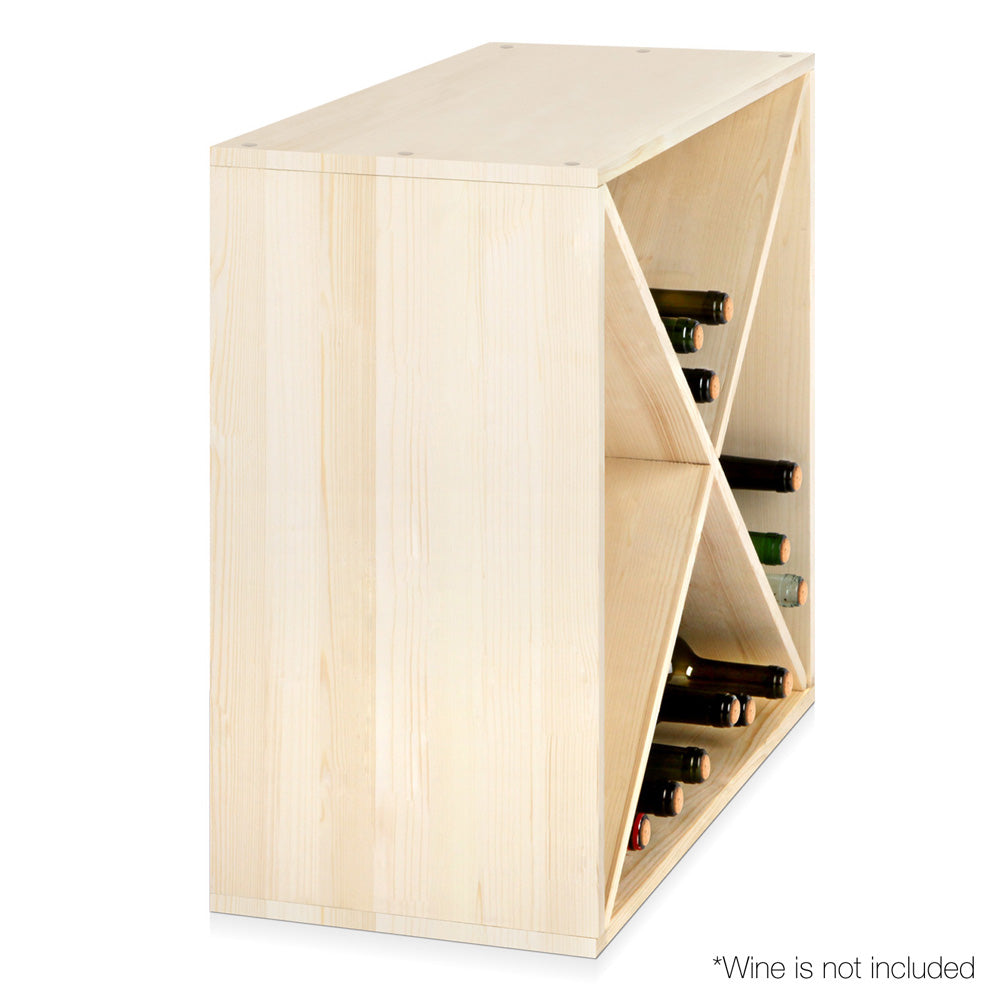 Artiss 24 Bottle Timber Wine Rack