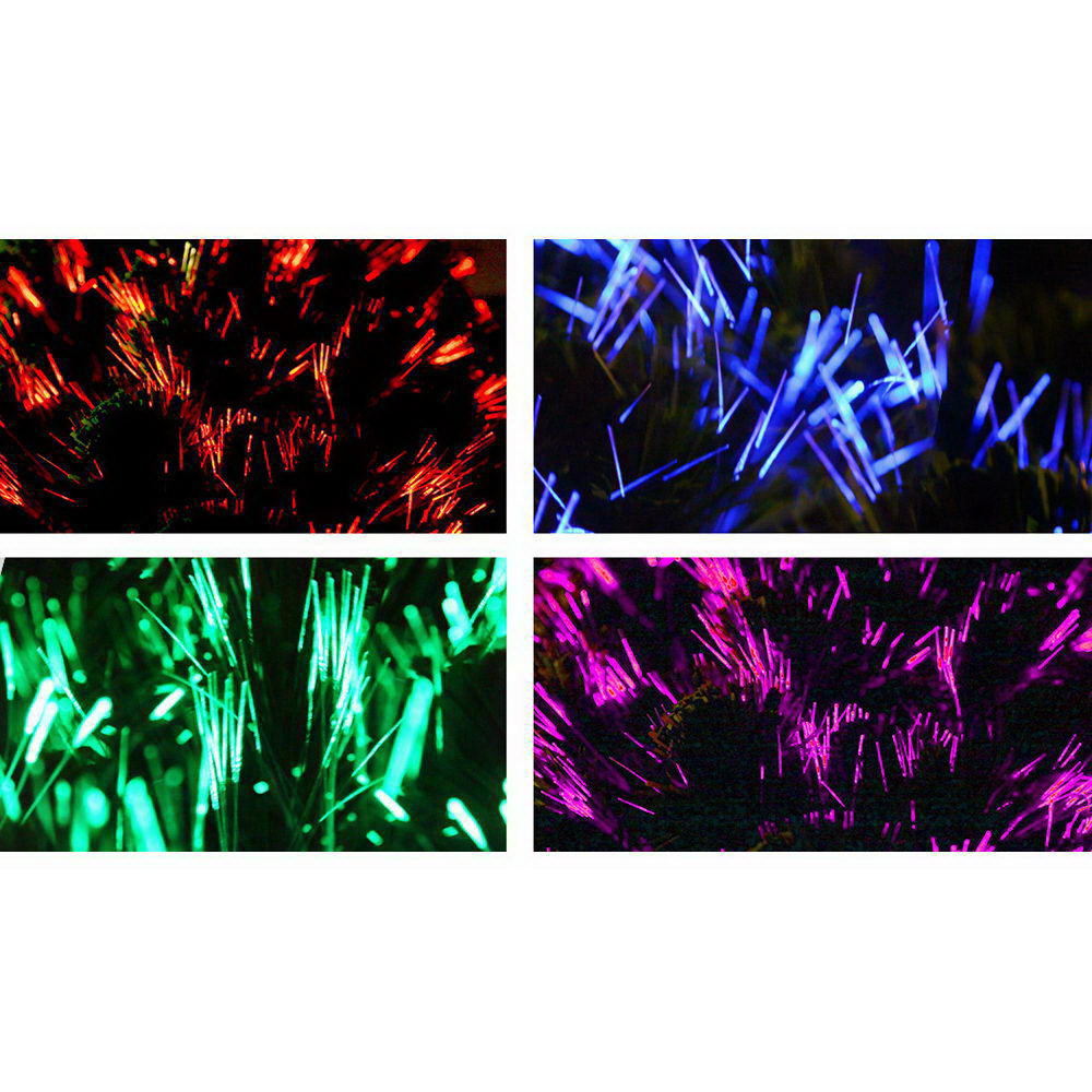 Jingle Jollys 2.1M Christmas Tree LED Xmas Fibre Optic Decorations 7FT Home Decor Multi Colour Lights