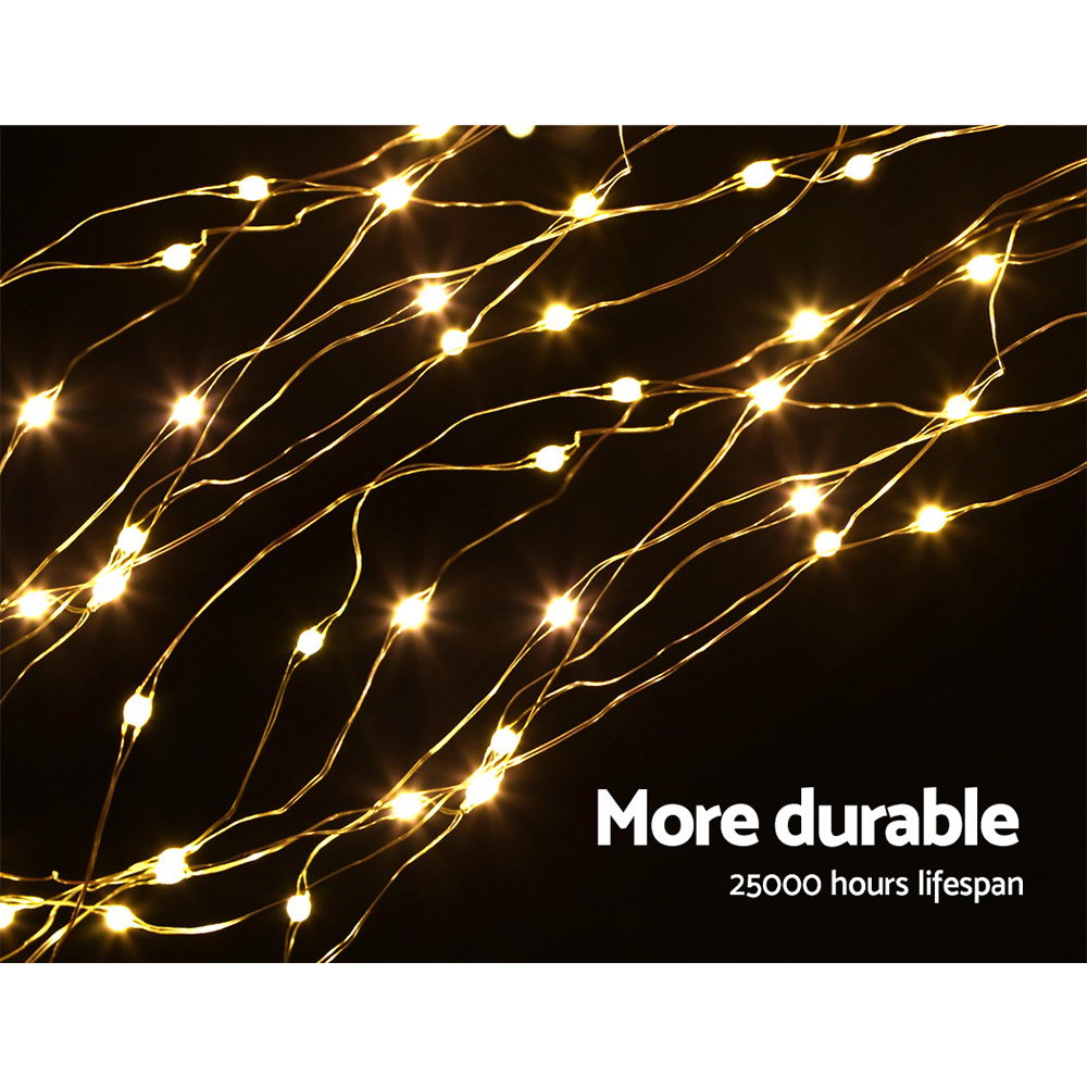 Jingle Jollys 3M Christmas Curtain Fairy Lights String 480 LED Party Wedding