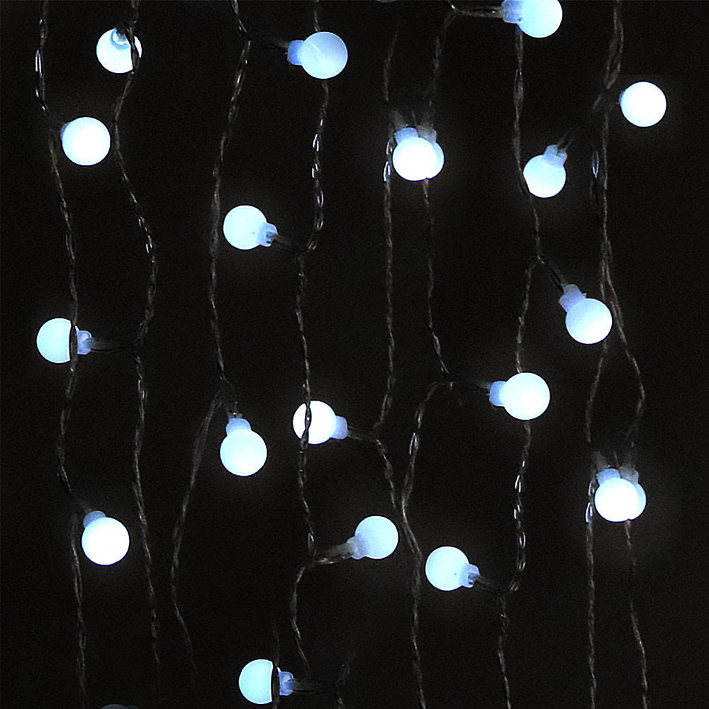 Jingle Jollys 300 LED Curtain Lights - Cold White