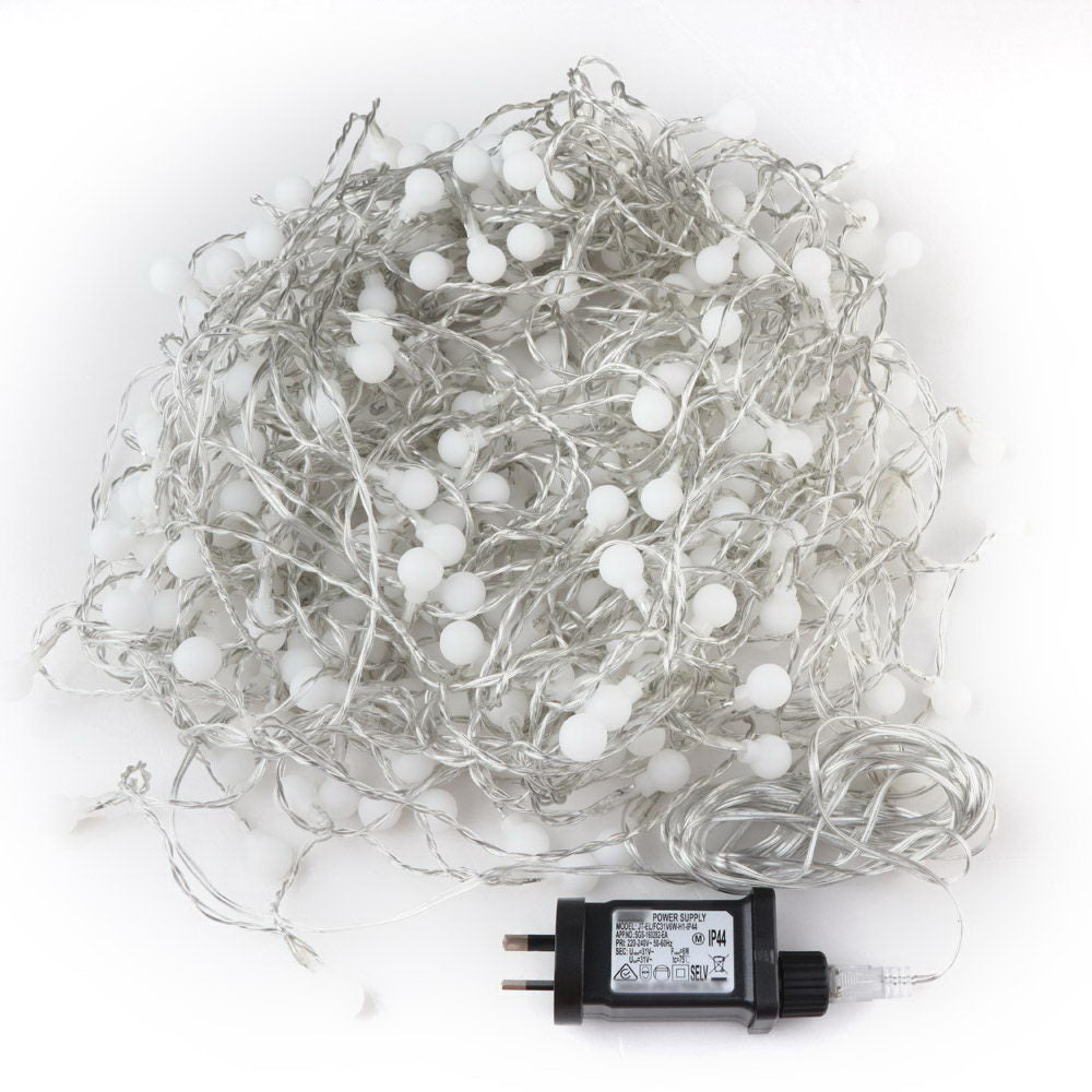 Jingle Jollys 600 LED Curtain Lights - Warm White