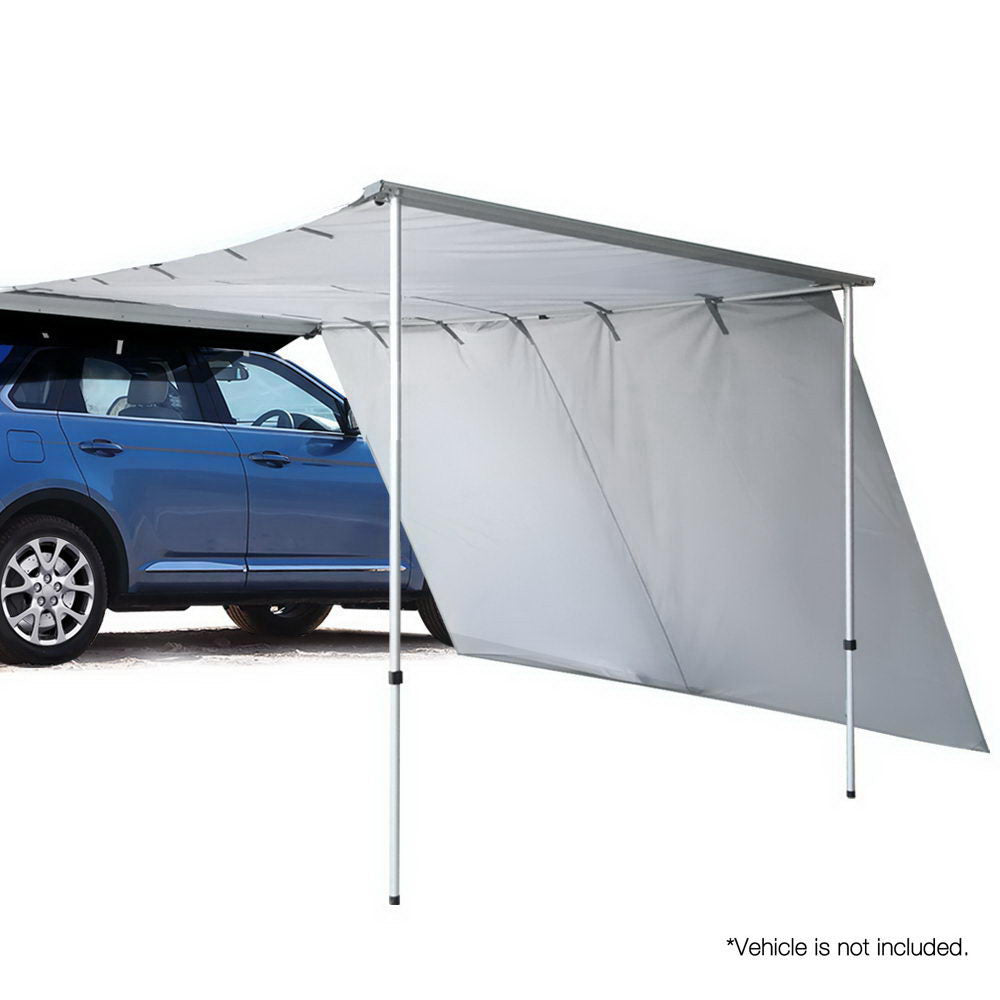 Weisshorn Car Shade Awning 3 X 3M W/ Extension 3 X 2M Grey