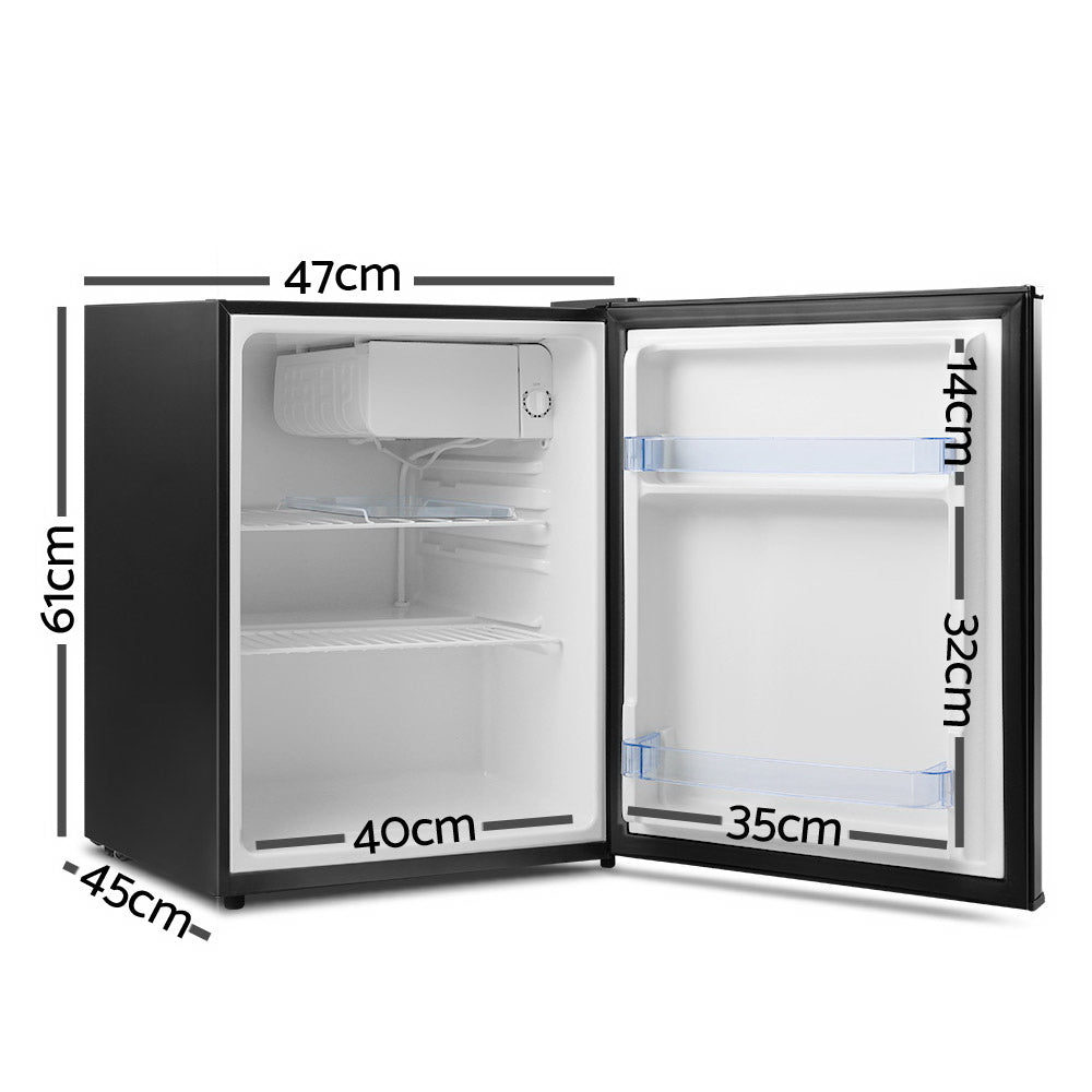 Devanti 70L Portable Mini Bar Fridge - Black