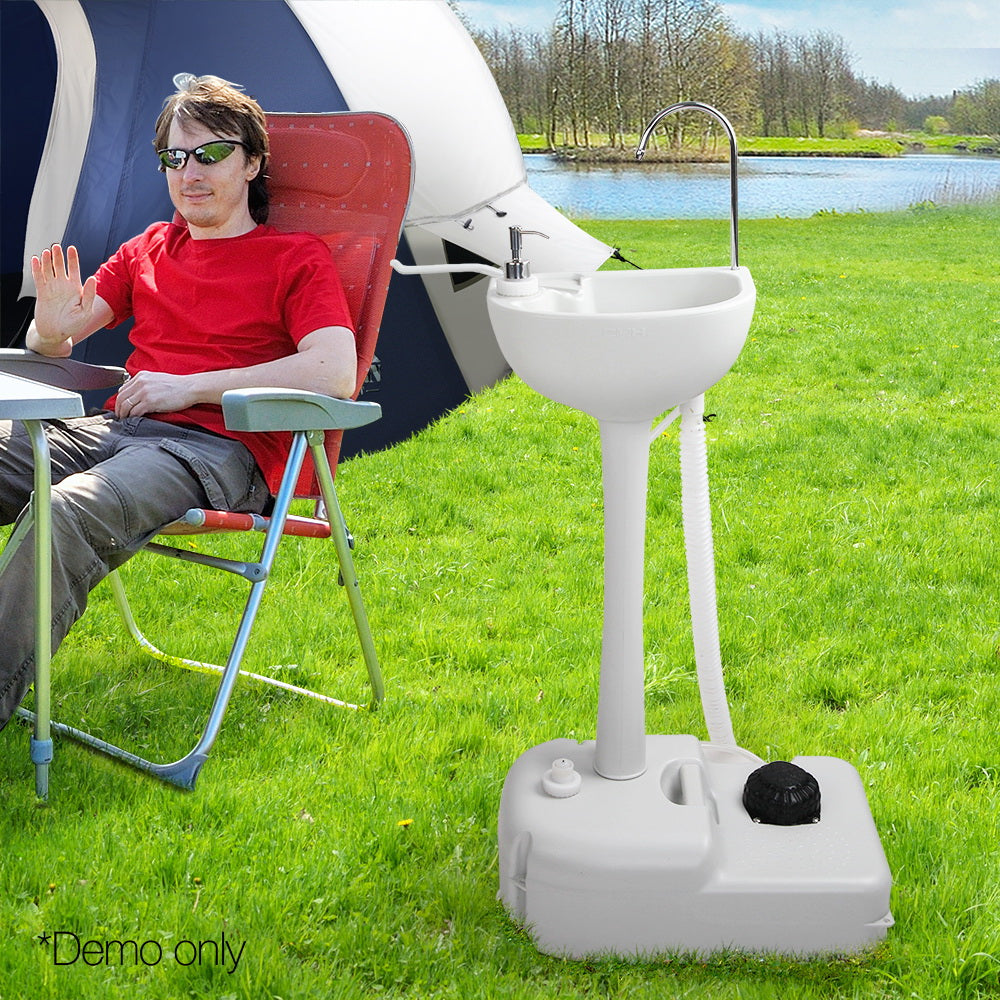 Weisshorn Portable Camping Wash Basin 19L