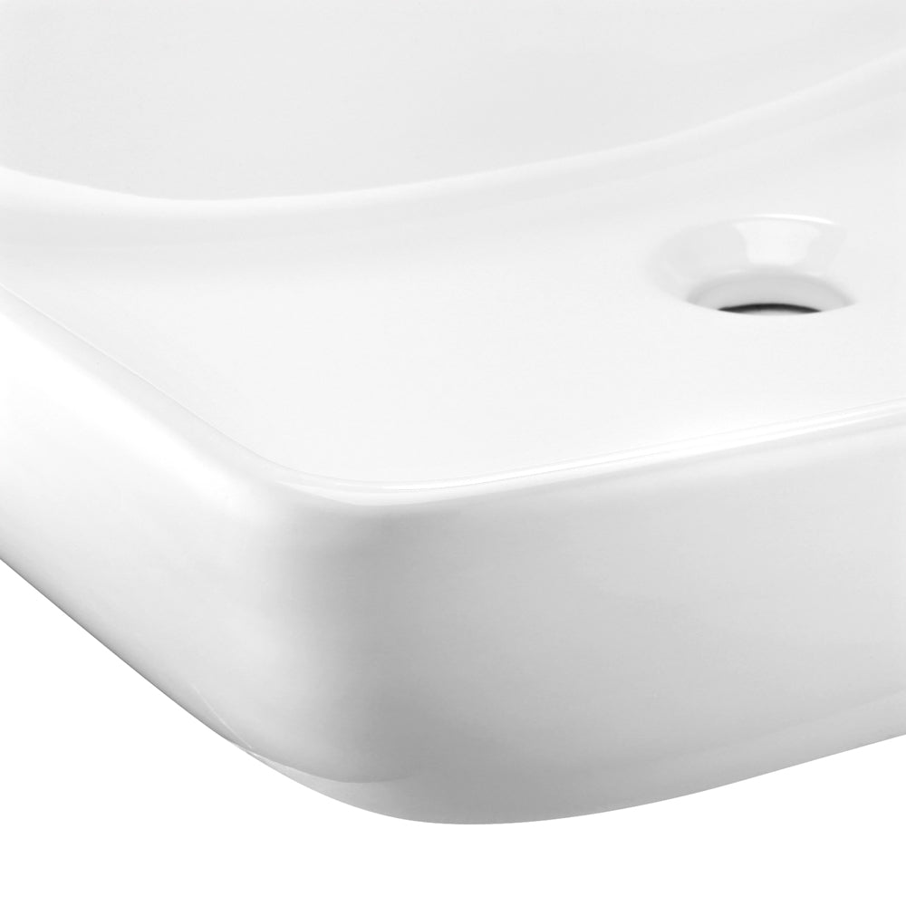 Cefito Ceramic Rectangle Sink Bowl - White