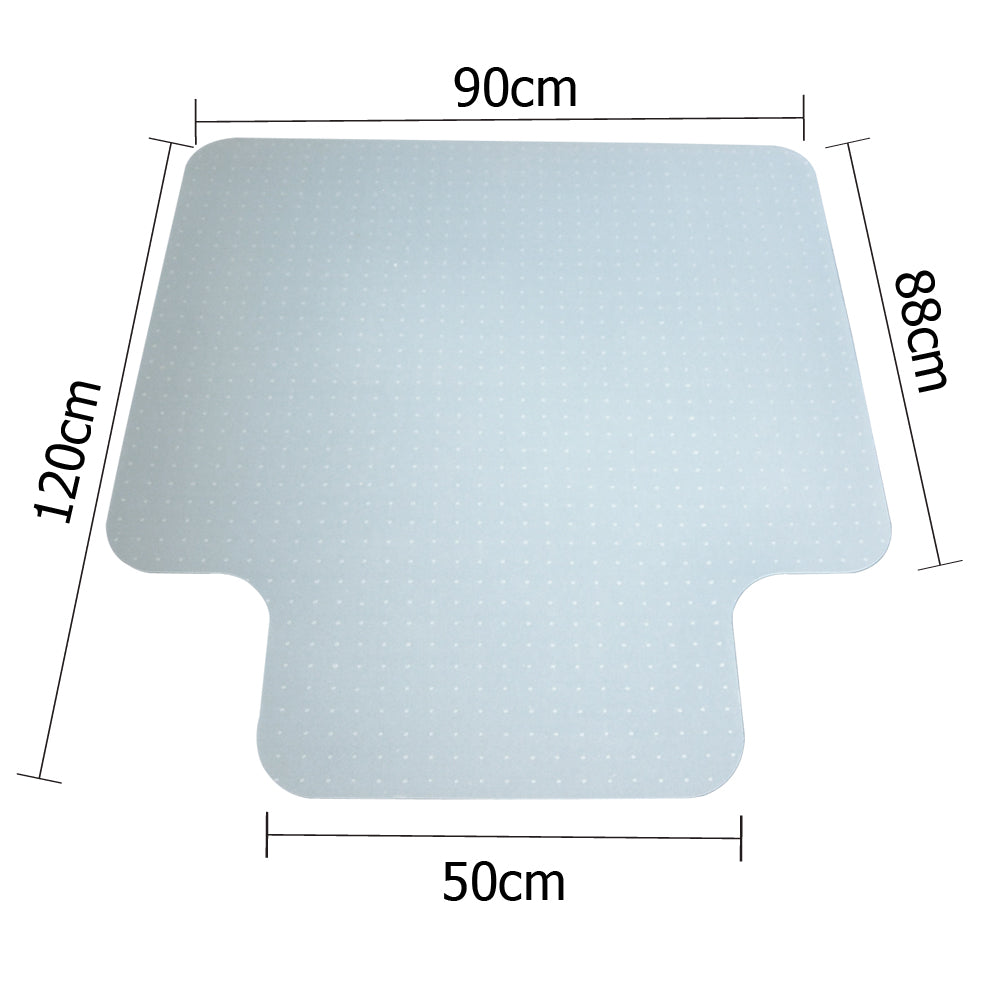 Computer Office Chair Mat Hard Floor Carpet Protector Vinyl Plastic 1200mm x 900mm