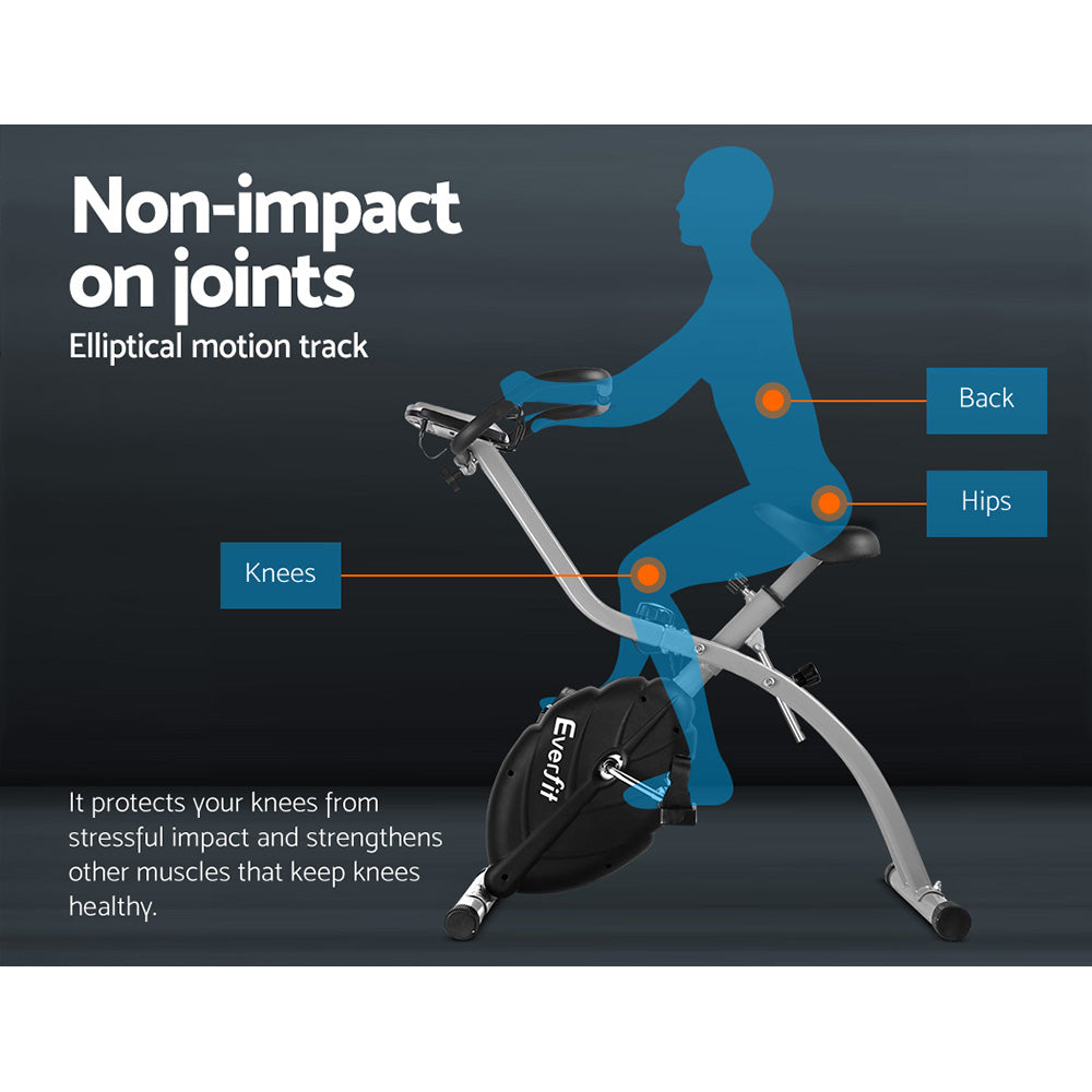 Everfit Folding Magnetic Exercise X-Bike X bike Bicycle Cycling Fitness