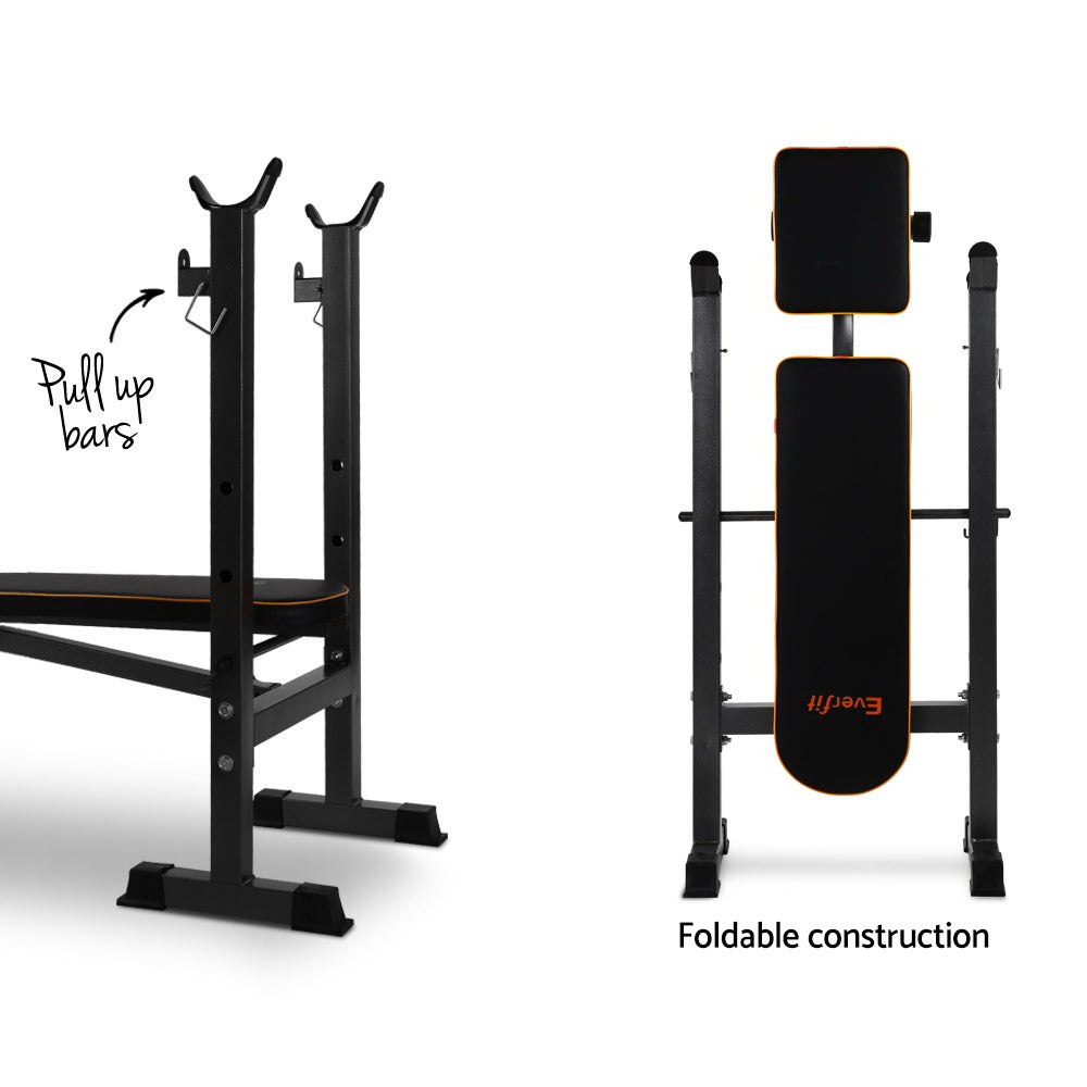 Everfit Weight Bench Incline Military Press Fitness Gym Equipment
