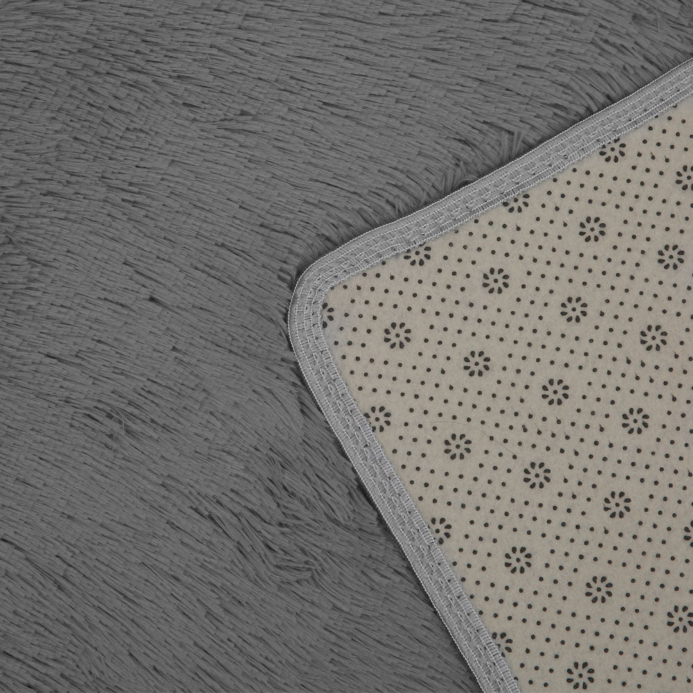 Artiss Floor Rugs Soft Shaggy Rug Large 200x230cm Carpet Anti-slip Mat Area Grey