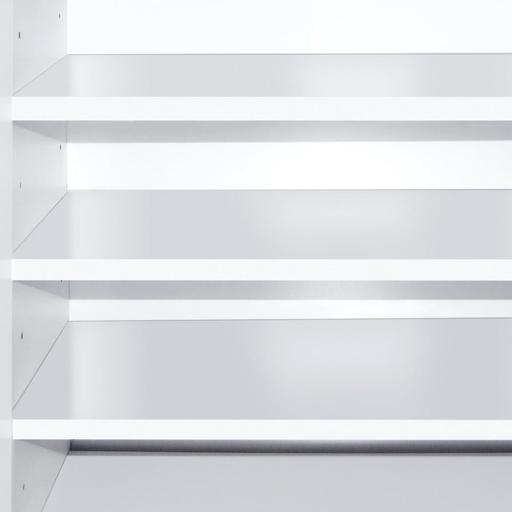 Artiss High Gloss Shoe Cabinet Rack- Black & White