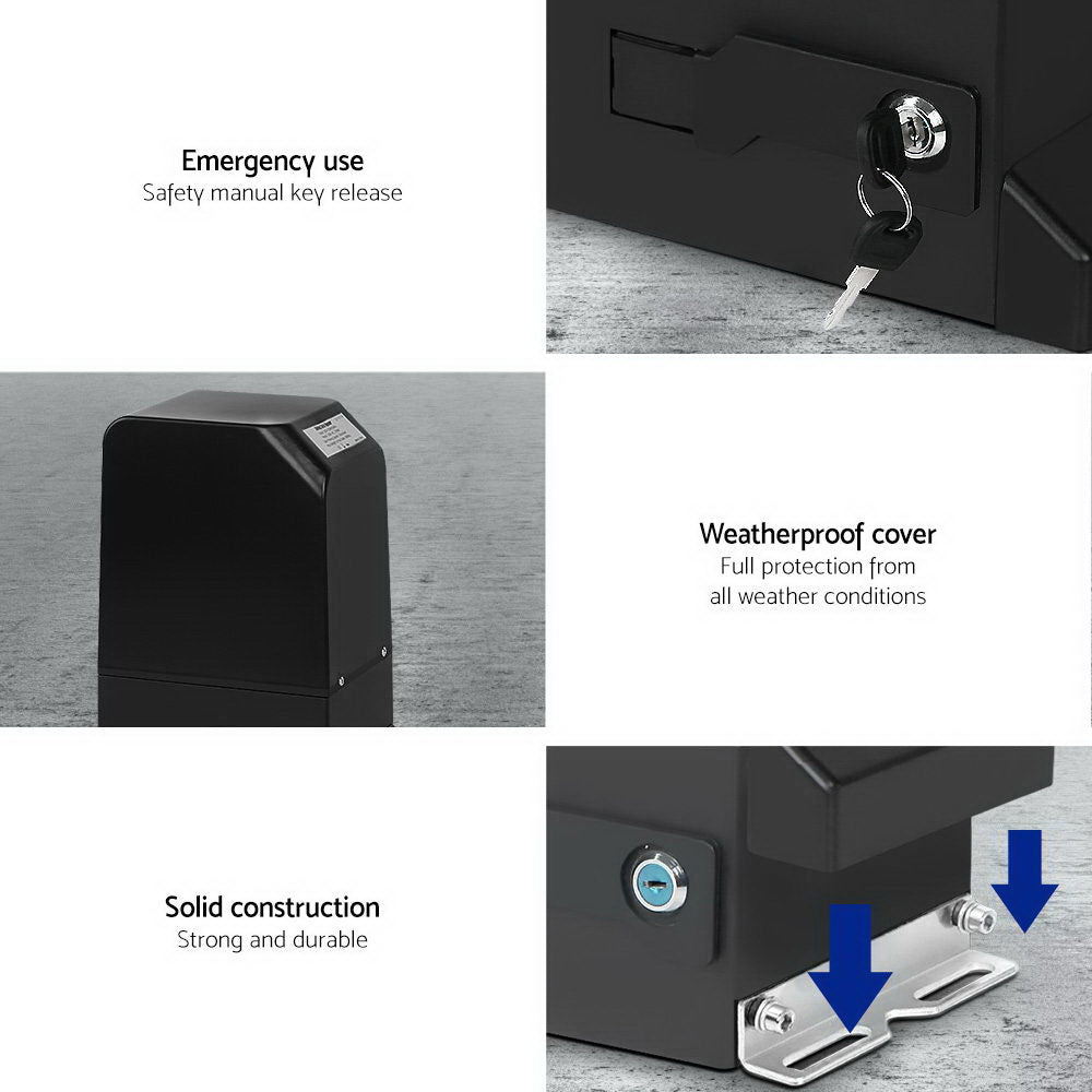 Auto Electric Sliding Gate Opener 1000KG Keypad 6M Rails