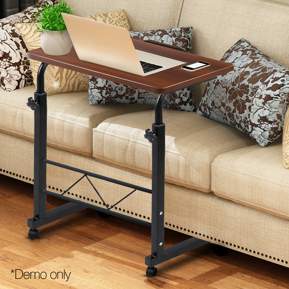 Artiss Laptop Table Desk Portable - Dark Wood