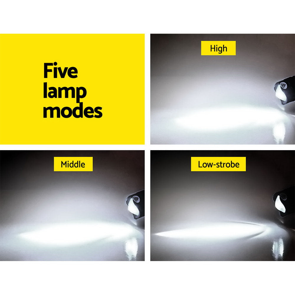 Weisshorn 5 Modes LED Flash Torch Headlamp