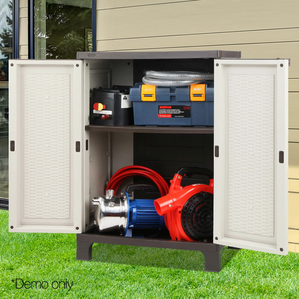 Gardeon Outdoor Storage Cabinet Cupboard Lockable Garage 92cm