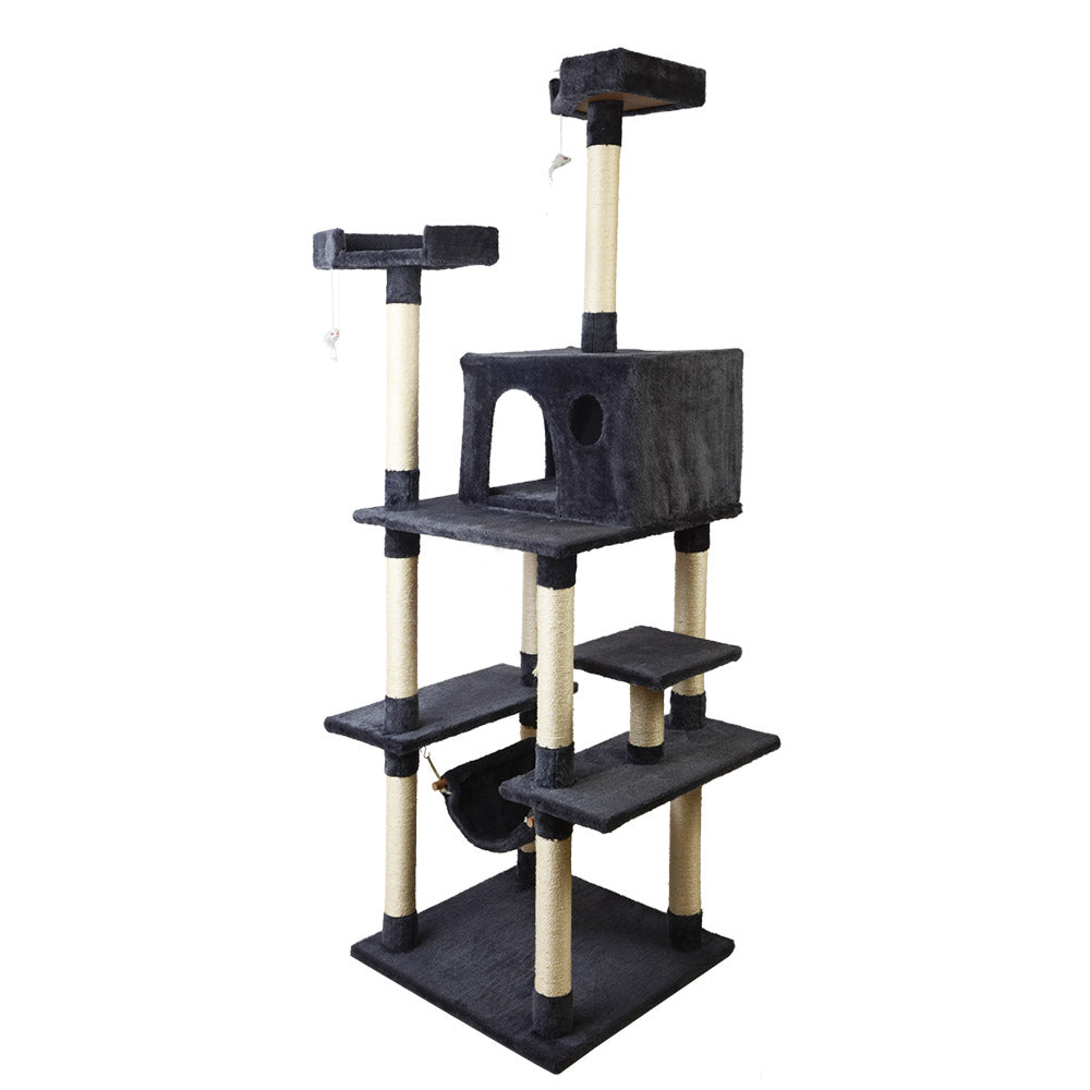 i.Pet Cat Tree Trees Scratching Post Scratcher Toys Condo House Furniture Wood