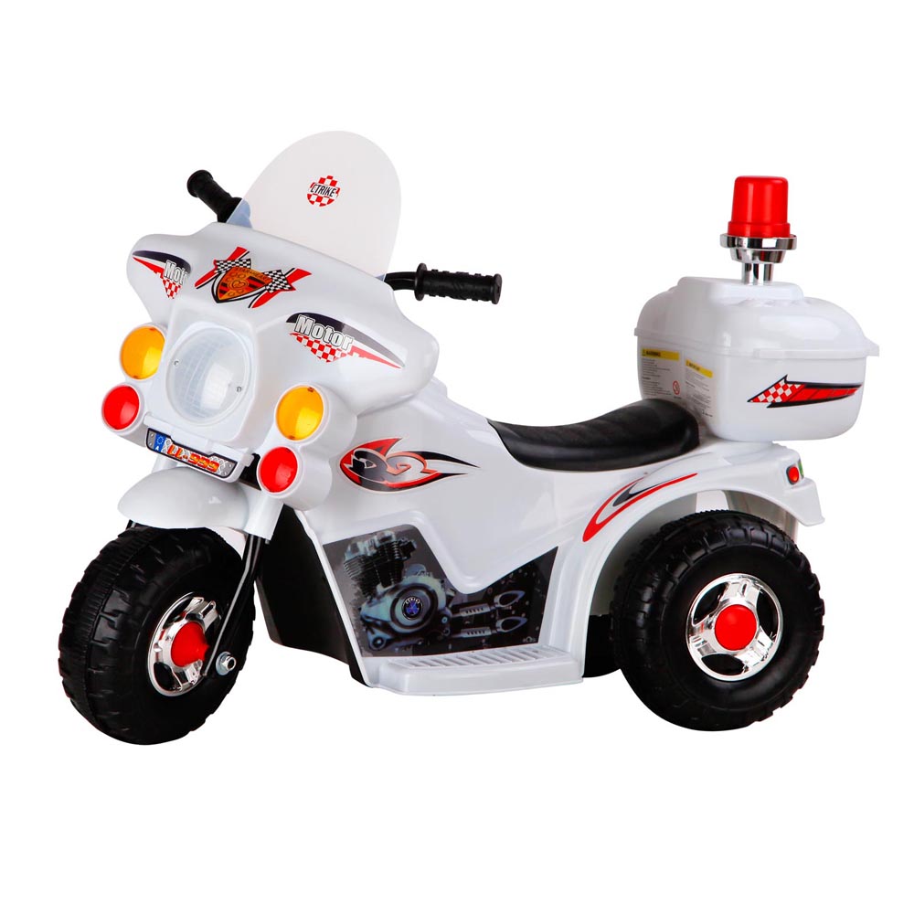 Rigo Kids Ride On Motorbike Motorcycle Car Toys White