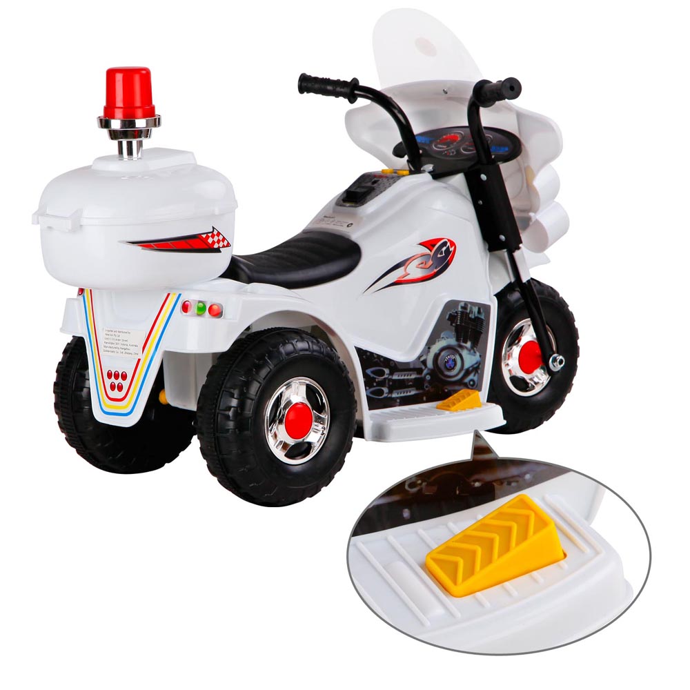 Rigo Kids Ride On Motorbike Motorcycle Car Toys White