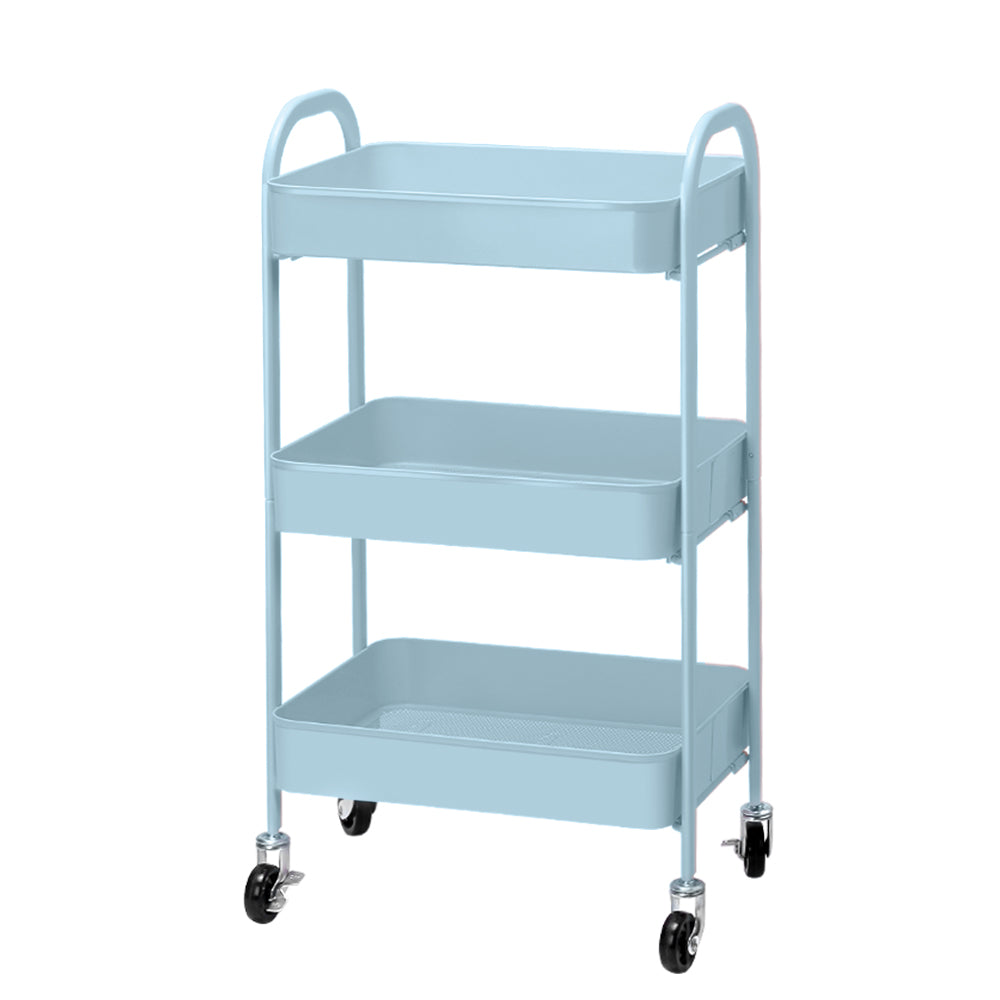 Artiss Kitchen Storage Cart Portable Trolley Rolling Shelf Rack Wheels Ofiice