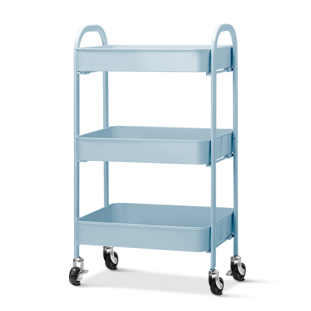 Artiss Kitchen Storage Cart Portable Trolley Rolling Shelf Rack Wheels Ofiice