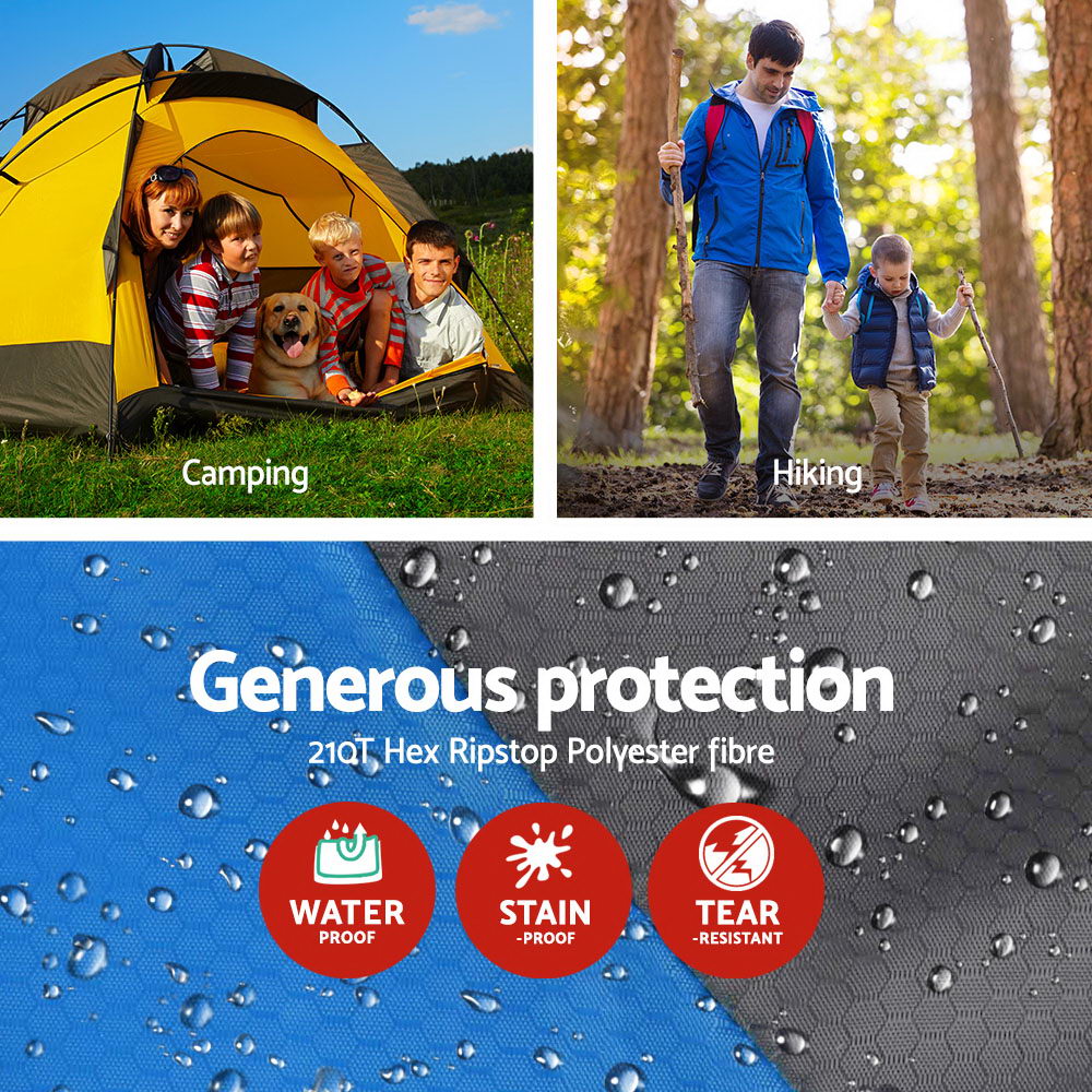 Weisshorn Extra Large Sleeping Bag - Blue & Grey