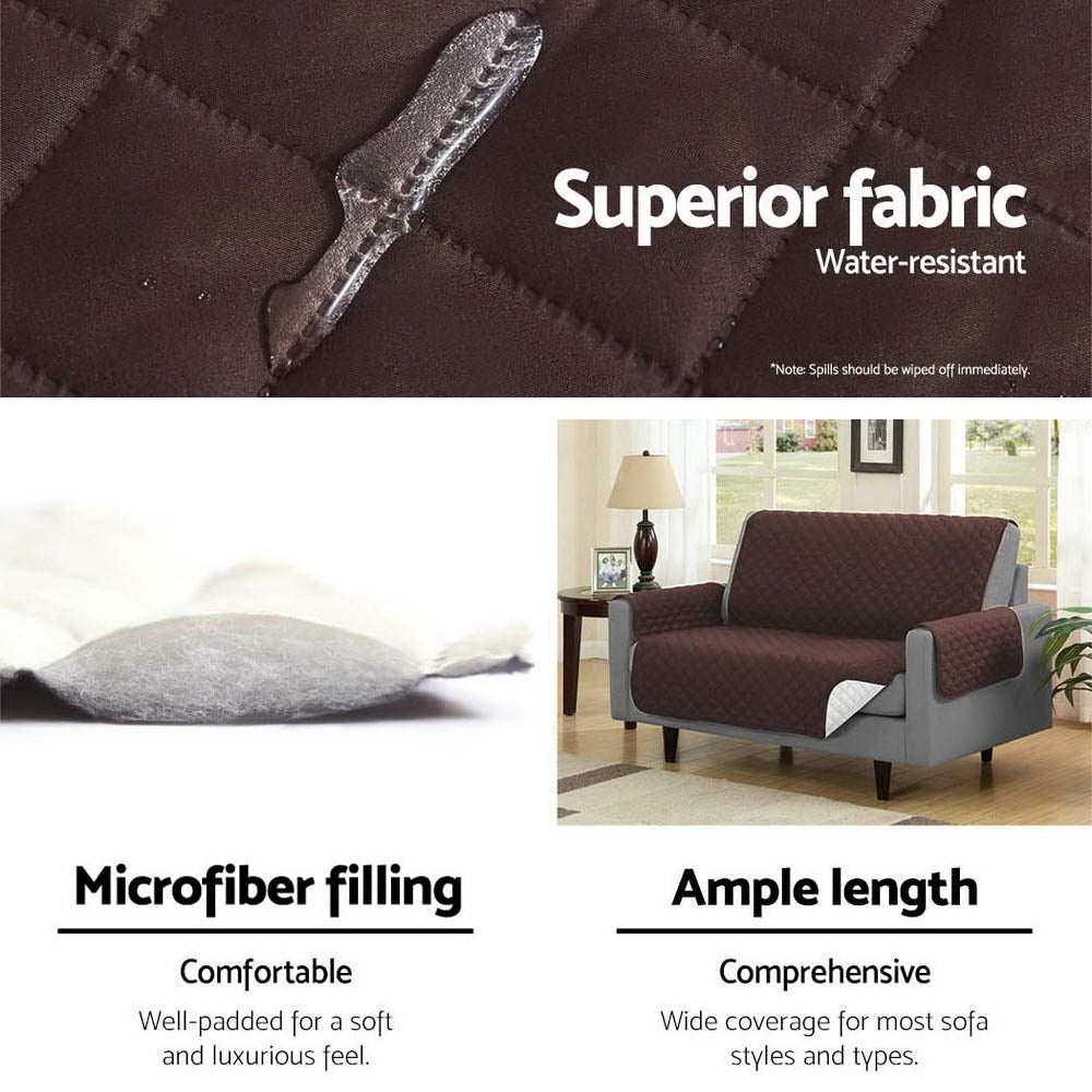 Artiss Sofa Cover Quilted Couch Covers Protector Slipcovers 2 Seater Coffee