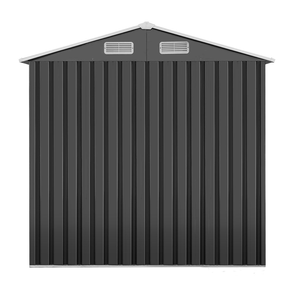 Giantz 1.25 x 1.95m Steel Garden Shed - Grey