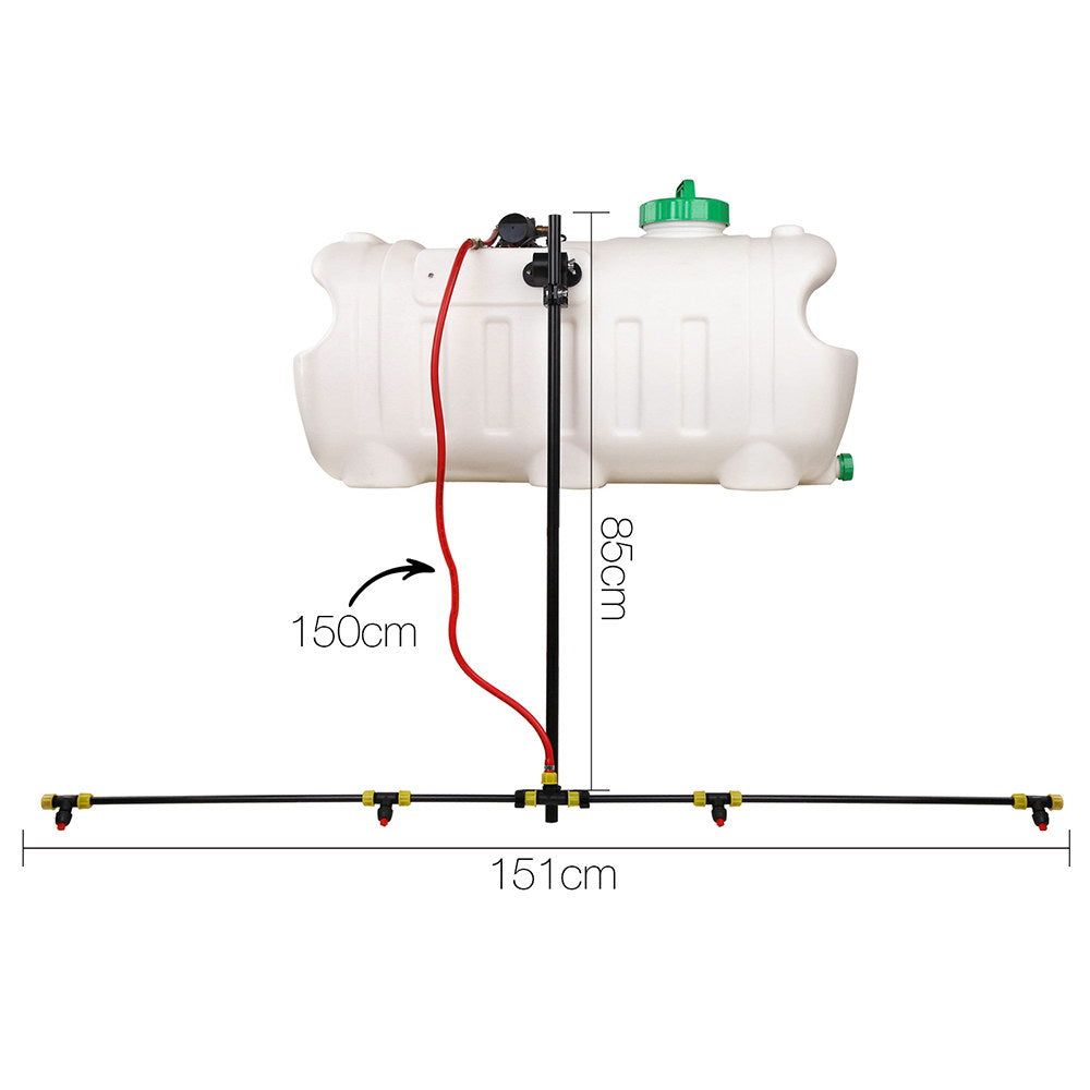 Giantz 100L ATV Weed Sprayer Spot Spray 1.5 M Boom Chemical Garden Farm Pump