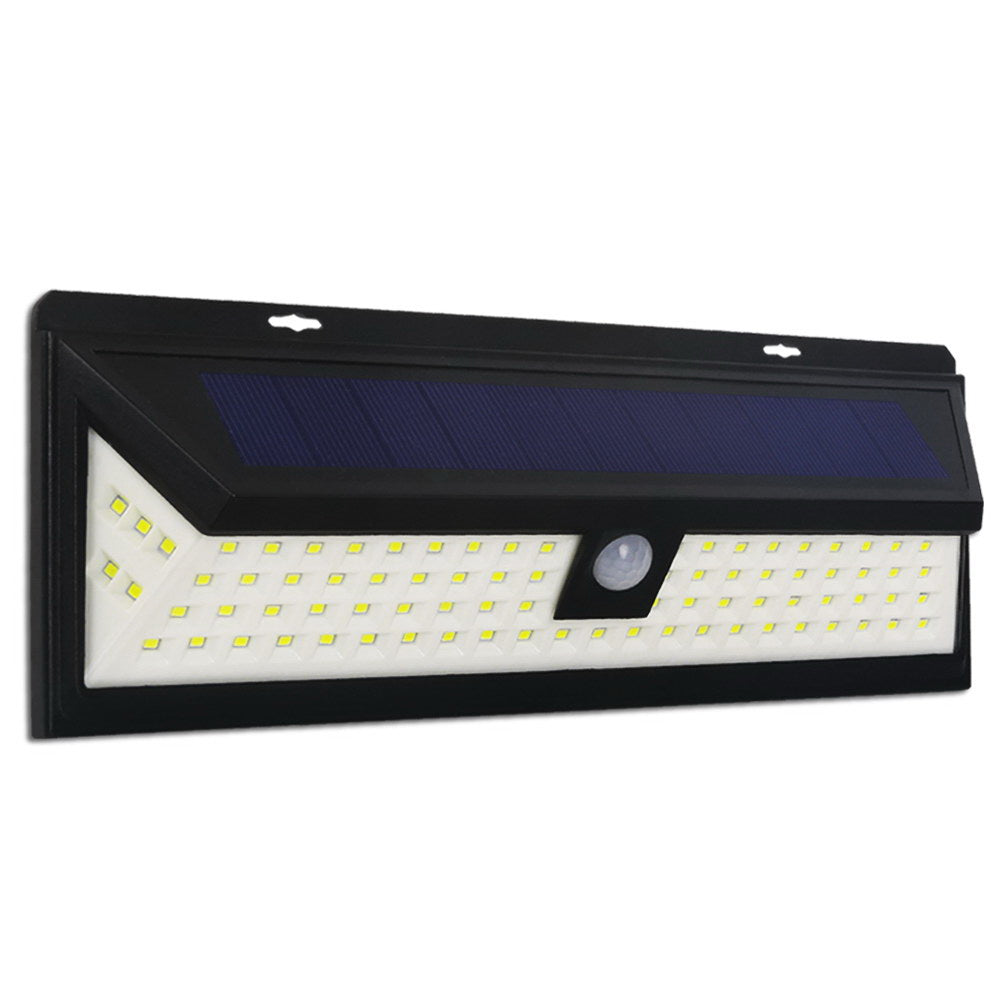 86 LED Solar Powered Sensor Light - Black