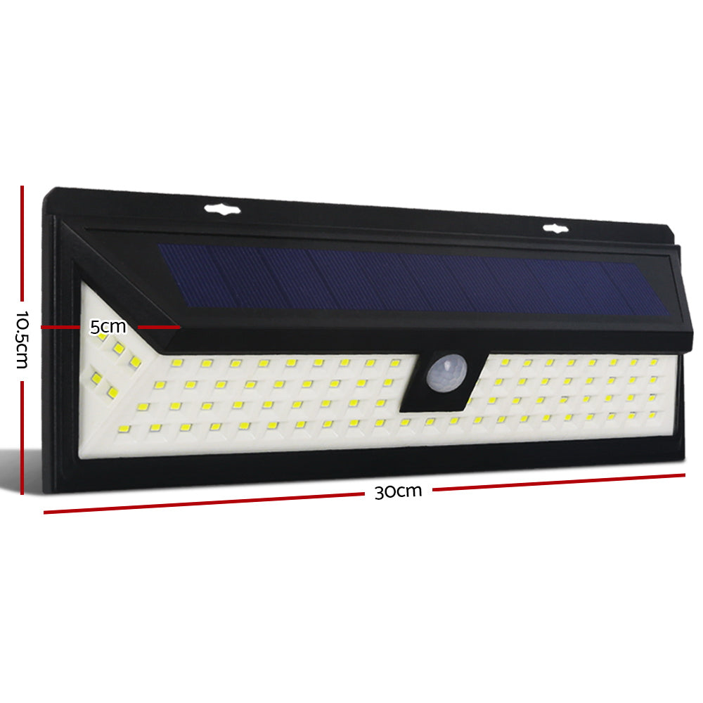 86 LED Solar Powered Sensor Light - Black