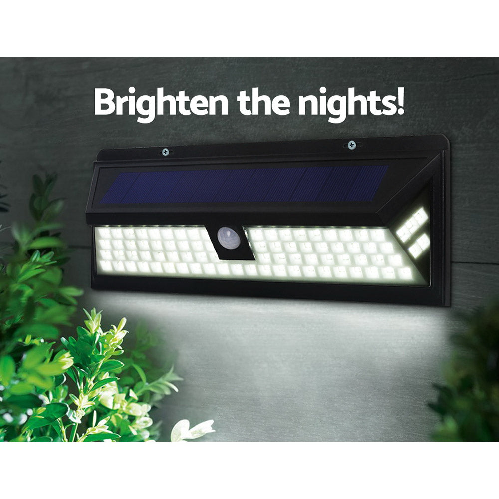 86 LED Solar Powered Sensor Light - Black