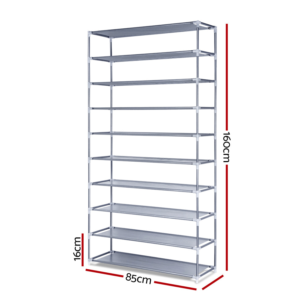 10 Tier Stackable Shoe Rack