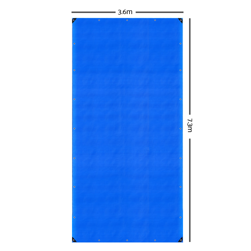 Instahut 3.6 x 7.3m Heavy Duty PE Poly Tarp