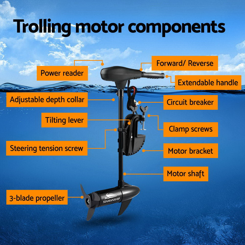 Seamanship Electric Trolling Motor Engine 70 LBs