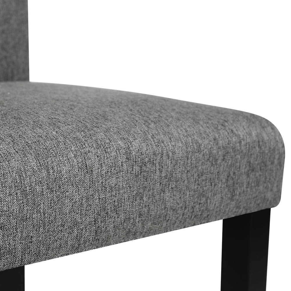 Artiss Set of 2 Fabric Dining Chairs - Grey