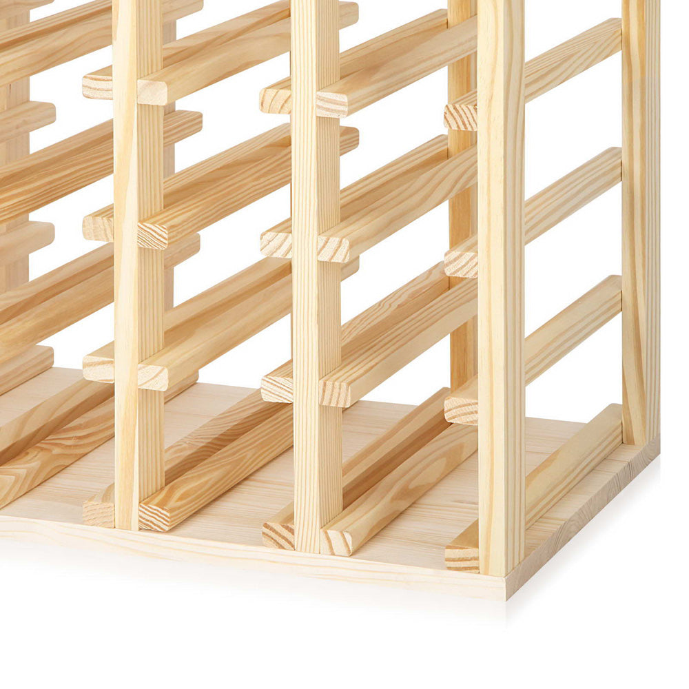 Artiss 30 Bottle Timber Wine Rack
