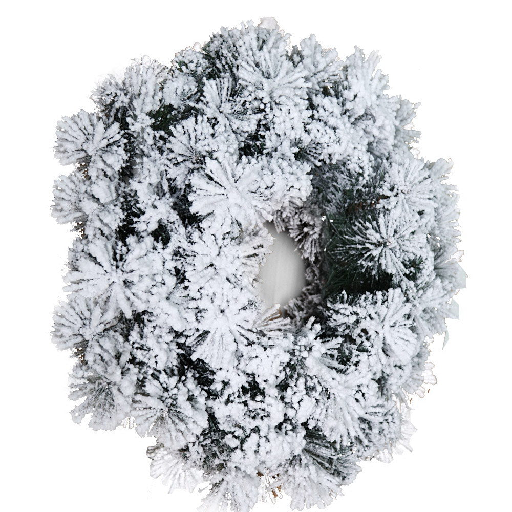 Jingle Jollys 60cm Christmas Snow Wreath