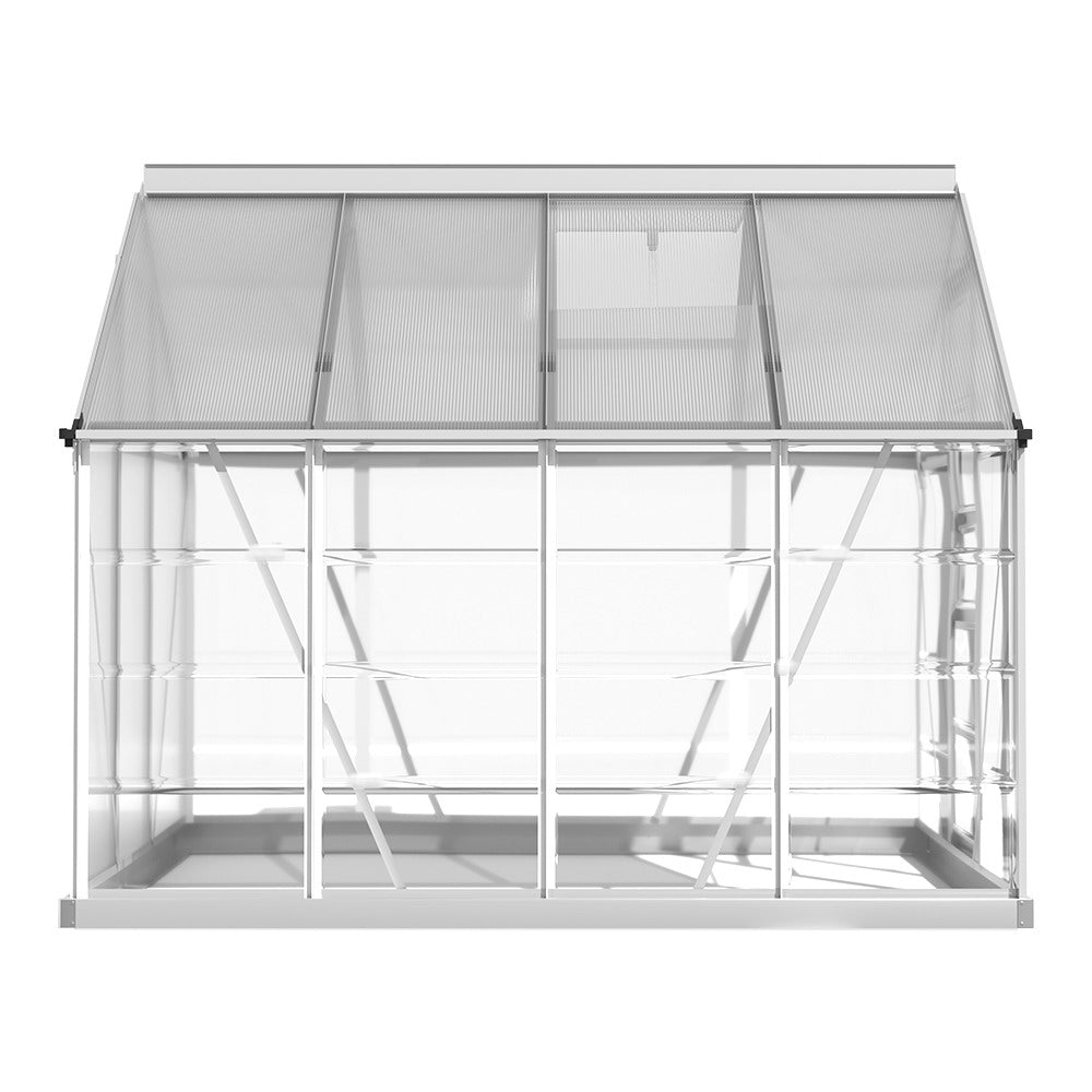 Greenfingers Greenhouse 2.48x1.89x2M Aluminium Polycarbonate Green House Garden Shed