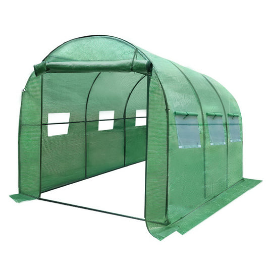 Green Fingers Greenhouse 3x2x2M Walk in Green House Tunnel Plant Garden Shed Dome