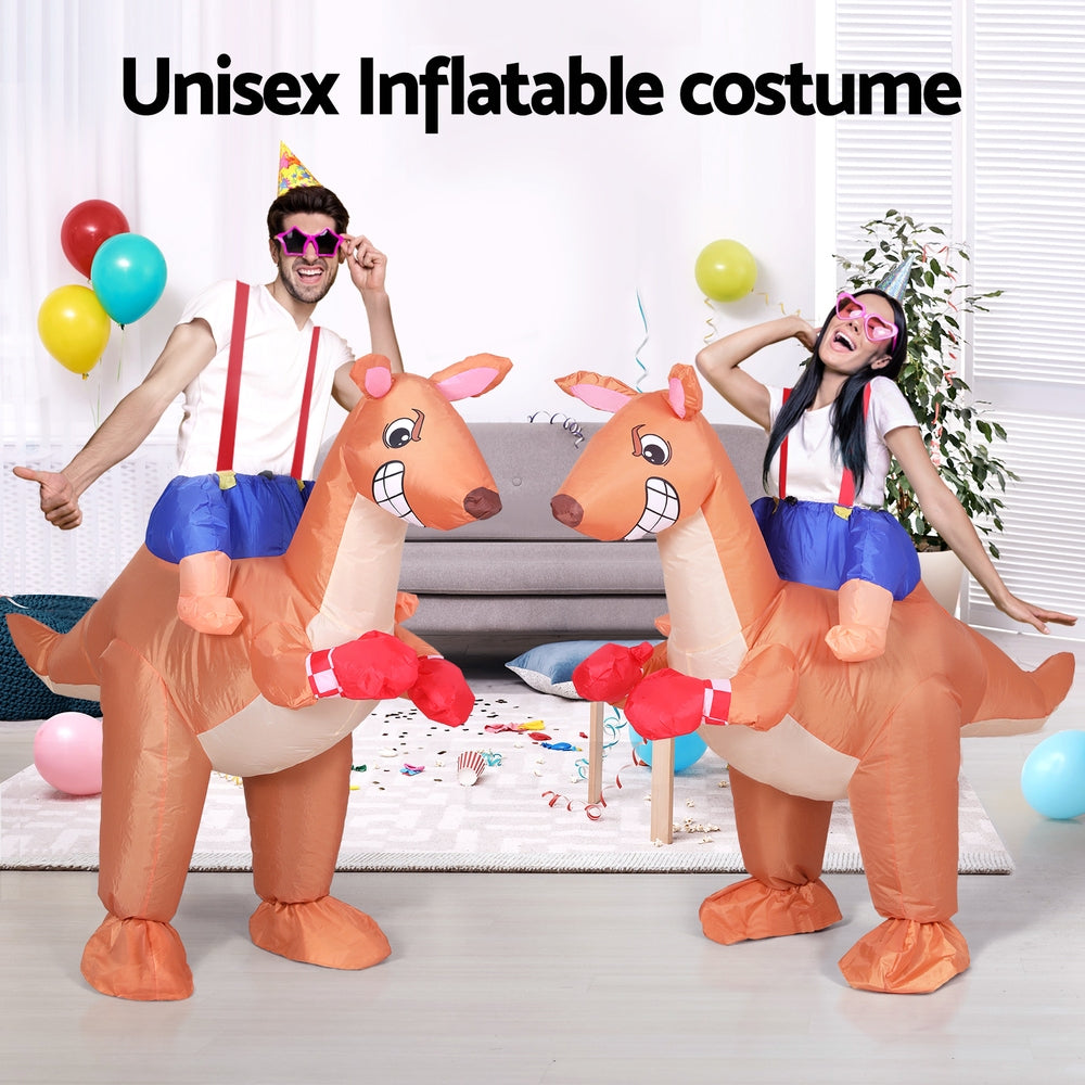 Inflatable Kangaroo Costume Adult Suit Blow Up Party Fancy Dress Halloween Cosplay