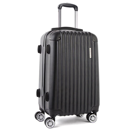 Wanderlite 28 Inch Luggage with TSA Lock Spinner Carry On Hard Shell Travel Suitcase Luggage Case Black