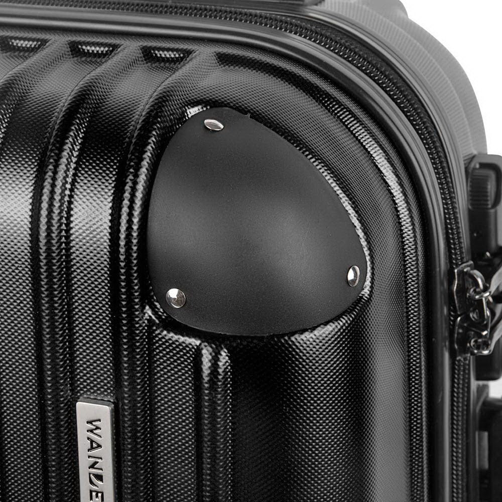 Wanderlite 28 Inch Luggage with TSA Lock Spinner Carry On Hard Shell Travel Suitcase Luggage Case Black