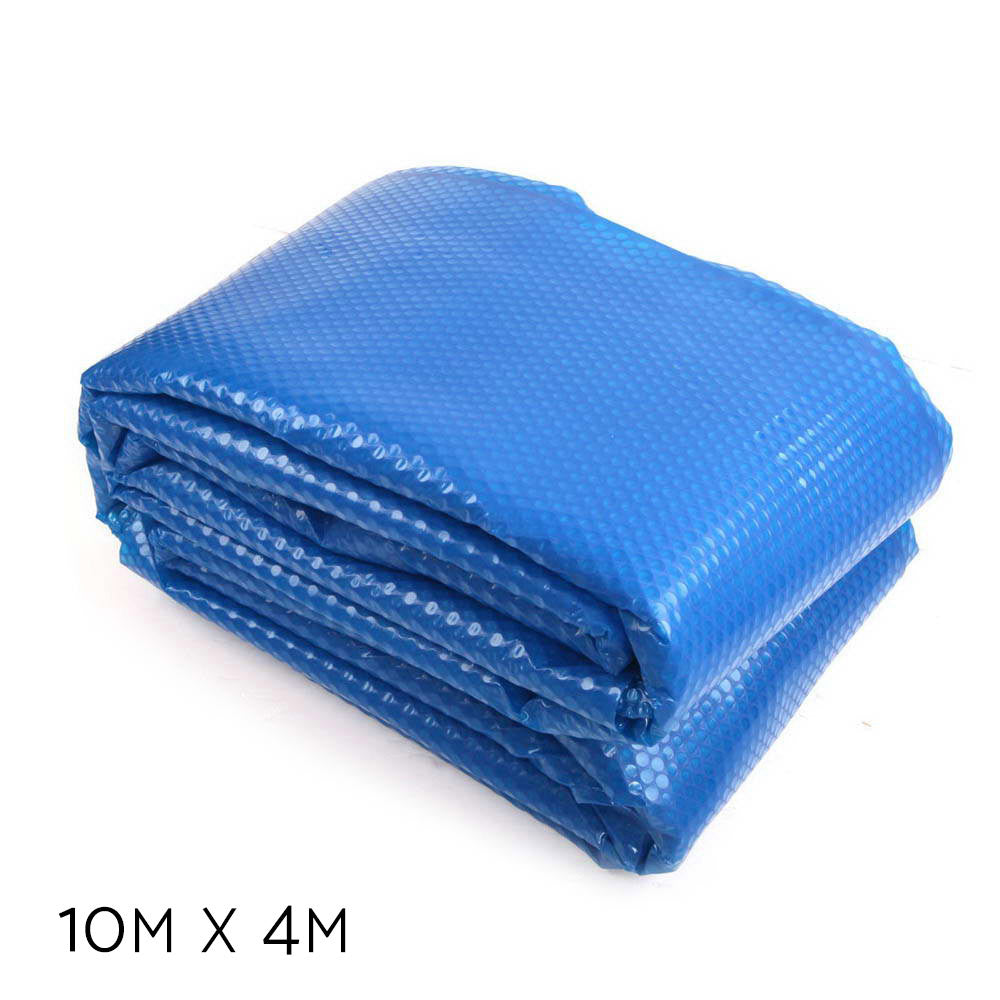 Aquabuddy Pool Cover 500 Micron 10x4m Swimming Pool Solar Blanket Blue