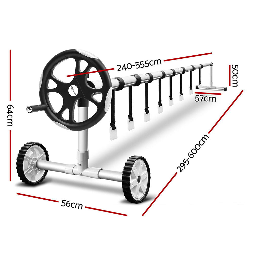 Aquabuddy Pool Cover Roller 5.5m Adjustable Swimming Pool Solar Blanket Reel