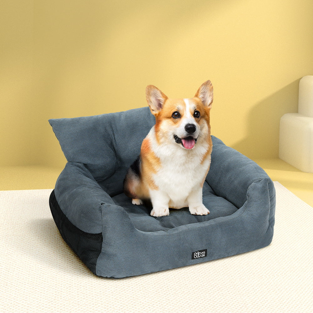 i.Pet Dog Car Seat Booster Cover Pet Bed Portable Waterproof Belt Non Slip Travel