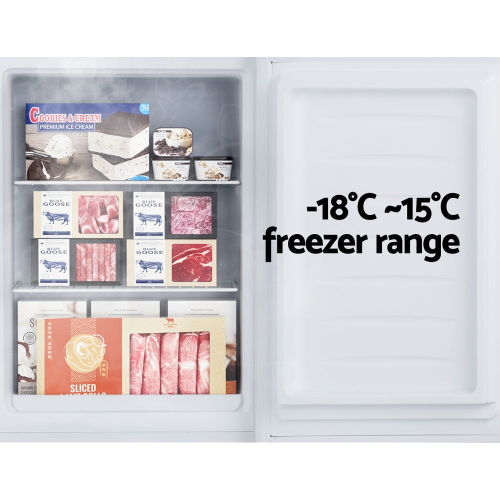 Devanti 60L Upright Freezer Fridge White